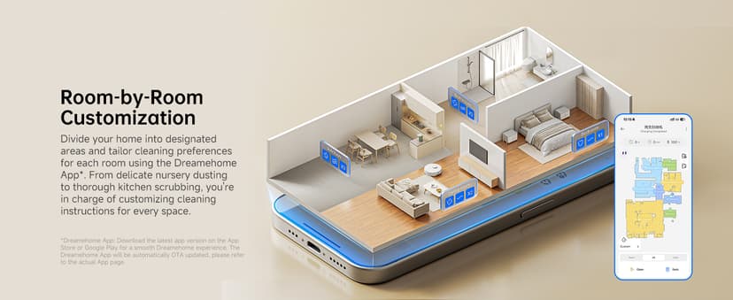 DREAME C20 Plus Robot Vacuum, 90 Days Self-Emptying Robot Vacuum and Mop Combo, 6000Pa Suction Robotic Vacuum, LiDAR Navigation, APP/Voice Control, Robot Vacuum Cleaner for Pet Hair/Carpet/Hard Floor