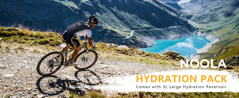 NOOLA Hydration Backpack with 3L TPU Water Bladder, Tactical Molle Water Backpack for Men Women, Hydration Pack for Hiking, Biking, Running and Climbing