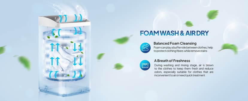 ROVSUN 30LBS Washing Machine, Full-Automatic Portable Washer with Stainless Steel Drum, Electric Laundry Machine, Washer and Spin Dryer Combo with Drain Pump for Home, Apartment