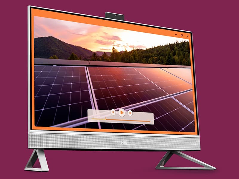 Dell 27 All-in-One Desktop ec27250-27-inch FHD (1920 x 1080) Display, Intel Core 7 Processor 150U, Intel Graphics, 16GB DDR5 RAM, 1TB SSD, Windows 11 Home, Onsite Service - White