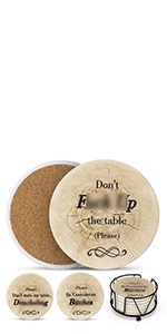 Funny Coasters - Perfect White Elephant Gifts - Unique Gifts for Women Men - Cool Friend Gifts - Secret Santa Gifts - Gag Gifts - Couples Gifts - Funny Housewarming Gifts - Birthday