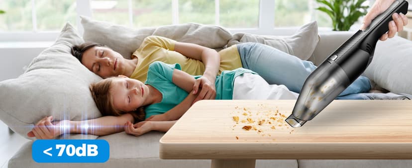 Antaha Handheld Vacuum Cordless -Car Vacuum Portable Cordless Cleaner with 11000Pa Powerful Suction,1.2lbs Lightweight, Type-C Charge, Multiple Accessories, Portable Hand Vacuum for Home, Pet and Car