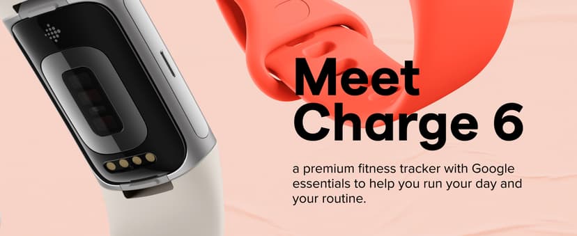 Fitbit Charge 6 Fitness Tracker with Google apps, Heart Rate on Exercise Equipment, 6-Months Premium Membership Included, GPS, Health Tools and More, Obsidian/Black, One Size (S & L Bands Included)
