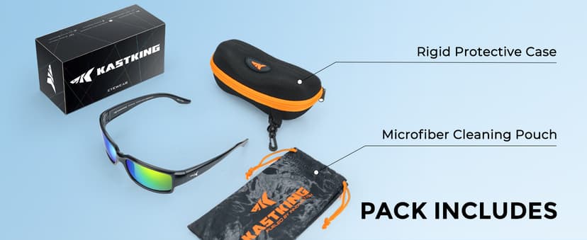 KastKing Skidaway Polarized Sport Sunglasses for Men and Women,Ideal for Driving Fishing Cycling and Running,UV Protection