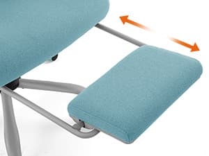 Sweetcrispy Office Computer Desk Chair with Footrest,Ergonomic High-Back Mesh Rolling Work Swivel Chairs with Wheels,Comfortable Lumbar Support,Comfy Arms for Home,Bedroom,Study,Student,Light Blue