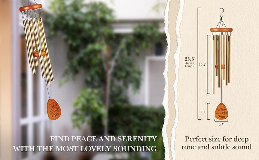 50th Wedding Anniversary Wind Chime, Happy 50th Anniversary Romantic Gifts for Couple, Parents, Wife, Husband, Friends, Golden Anniversarys Keepsake Gifts Ideas