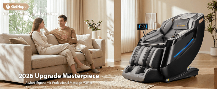 4D Massage Chair Full Body - 53.2" Ultra Long SL-Track Massage Chair Zero Gravity Massage Recliner with Foot Roller, 10 Modes 6 Technique, 32 Airbags, 3 Core Heating, AI Voice, Yoga Stretch