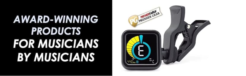 KLIQ UberTuner, Professional Clip-On Tuner for Guitar, Bass, Ukulele, Violin, Mandolin, Banjo & All Instruments, Fast & Accurate Chromatic Tuning with Multi-Key Modes, Black