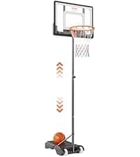VEVOR Foldable Basketball Arcade Game, 2 Player Indoor Basketball Game, Home Dual Sport with 5 Balls, 8 Game Modes, Electronic Scoreboard, and Inflation Pump,Adults