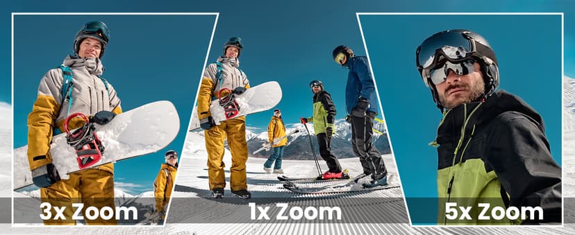 Waterproof Action Camera Underwater,Sports Camera 4K60FPS 30MP with EIS/Dual Screen/5X Zoom/Remote Control,Bare Underwater Camera with Waterproof Case,4K Action Camera for Vlogging/Video Recording