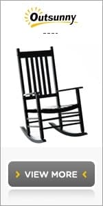 Outsunny Outdoor Wooden Rocking Chair, Single-Person Rustic Adirondack Rocker with Slatted Seat, High Backrest, Armrests for Patio, Garden and Porch, Natural