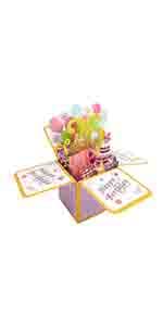 Asmallgf Happy 11th Birthday Popup Card for Daughter Son, Sweet Gift for 11 Years Old Girl Boy, Awesome Eleven Birthday 3D Greeting Card for Him Her