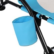 TOBTOS Low Beach Chair for Adults 2 Pack, Low Profile Folding with Cup Holder & Carry Bag, Heavy Duty Chair for Outdoor Sand, Camping, Concert, Travel
