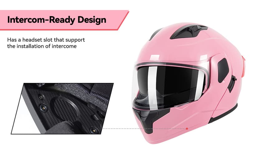 Adult Modular Motorcycle Helmets, DOT Approved Flip up Dual Visor Full Face Helmet for Men Women Moto ATV UTV Snowmobile ADV Four Wheeler Street Bike with Gloves & Mask