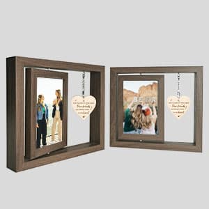 Side by Side or Miles Apart - Dear Friends Are Always Close to the Heart Best Friend Picture Frame Gifts for Long-Distance Friendships Gifts for Women, BFF, Bestfriend, Besties