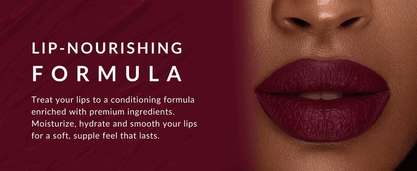 Flori Roberts Luxury Lipstick, Vibrant Lip Makeup for Women of Color or Deeper Skin Tones, Demi-Matte Texture, Hydrates and Conditions Lips