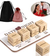 Food Dice Stocking Stuffers for Men Women Kids Adults Date Night Dice Couples Gifts for Him Her Anniversary Christmas Birthday Wedding Gifts for Men Women Him Her Boyfriend Girlfriend Husband