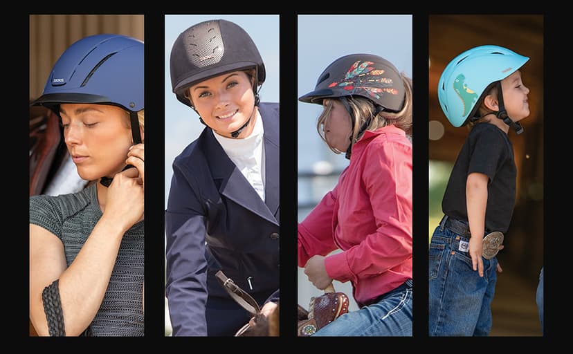 Troxel Spirit Duratec Full Coverage Horse Riding Helmet, Low-Profile Adjustable Design, Safety Horseback Riding Gear