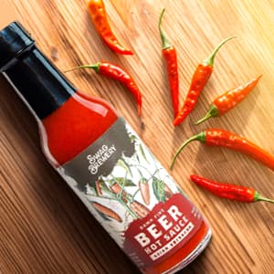 Beer-infused Hot Sauce Variety 3-pack (Includes Asian Sriracha, Garlic Serrano, & Roasty Chipotle) - Craft Beer Gift, Hot Sauce Gift Set, Beer Sauce, BBQ Sauce, Beer Lover, Grill + Man Cave