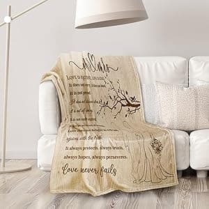 Wedding Gifts for Couples 2025 Soft Blanket, Bridal Shower Gifts for Bride to Be, Anniversary Mr and Mrs Gifts, Wedding Gifts for Newlyweds Just Married Gifts Wedding Throw Blanket 60 * 50