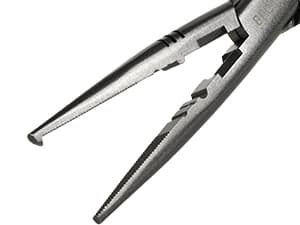 Booms Fishing F03 Needle Nose Fishing Pliers, 9" Fisherman's Pliers, Long Nose Hook Remover, Saltwater Resistant Fishing Gear, Green