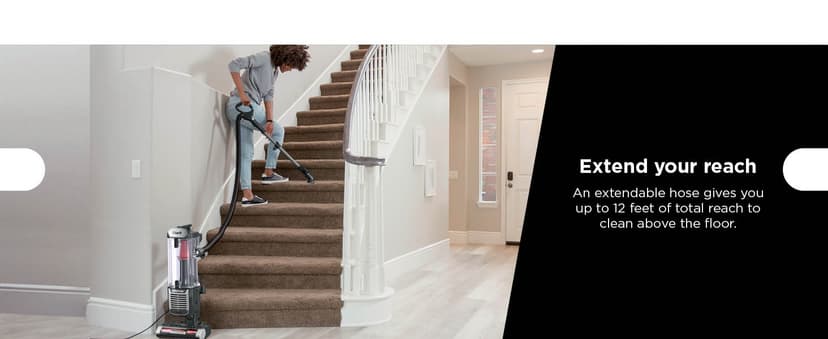 Shark ZU102 Rotator Pet Upright Vacuum with PowerFins HairPro & Odor Neutralizer Technology, Charcoal, 2.9 L Dust Cup