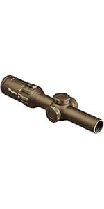 SIG SAUER Tango-MSR LPVO 1-6x24mm Waterproof Fogproof Rugged Tactical Hunting Rifle Scope | Second Focal Plane/SFP/F2 | Includes Alpha-MSR Aluminum Mount, Flip-Back Lens Covers