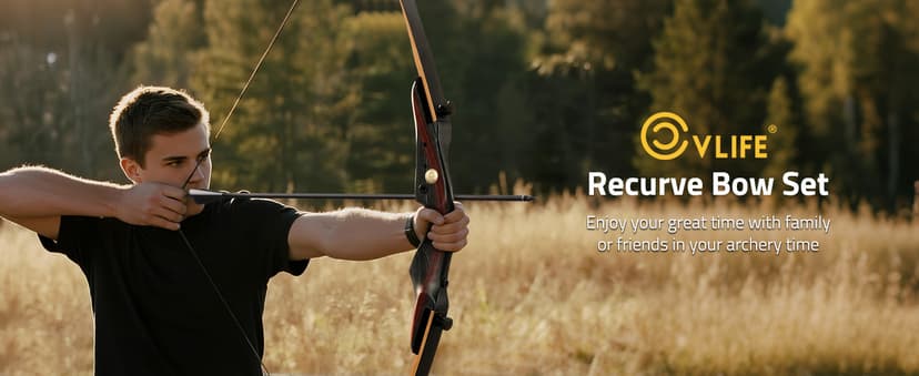 CVLIFE 62" Recurve Bow and Arrow Set for Adults and Hunter,30lb-50lb Right Hand Wooden Takedown Hunting Recurve Bow,for Beginners to Advanced,Outdoor Hunting and Target Practice