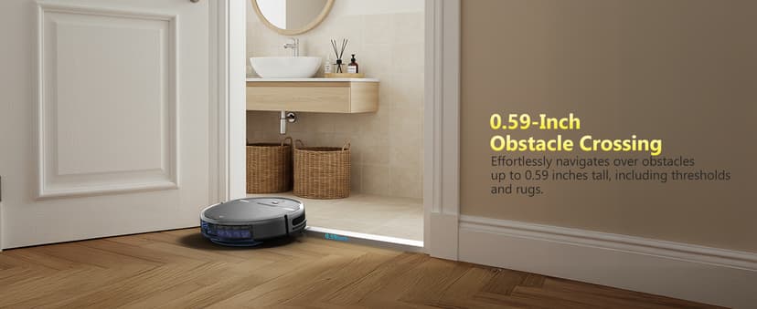 XIEBro Life Robot Vacuum and Mop Combo, Vaccum Robot 2 in 1 with WiFi/App/Voice, Schedule, Water Tank and Dustbin, Self-Charging, Slim, Ideal for Hard Floor, Pet Hair, Carpet