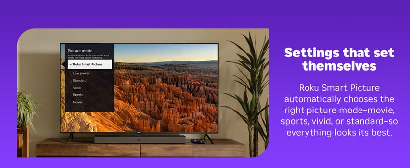 Roku Smart TV 2025 – 50-Inch Select Series, 4K HDR TV – RokuTV with Enhanced Voice Remote – Flat Screen LED Television with Wi-Fi for Streaming Live Local News, Sports, Family Entertainment