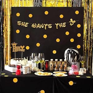 Decorations for Her or Him | Bridal Shower Favors | Hen Do | Accessories | One Size Fits All | Non-Shedding | Photo Prop Bachelorette Party Sash Funny Naughty Bride Satin Glitter Black and Gold B0FDVM2HKB