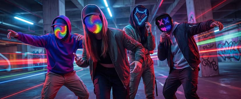 Gift for Halloween Digital Mask Birthday Christmas Rave Party,Cool Toy for Kids Adults,50 Changing Face Patterns,Rechargeable MEGOO Led Light up Mask with Gesture Sensing, Halloween Gifts for Teen Boys B09Y9DT9W7