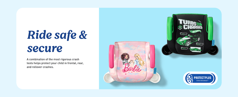 Graco TurboBooster 2.0 Backless Booster Car Seat, Barbie Paint, Travel Booster Seat for Children Ages 4-10, Weight 40-100 Pounds and Height up to 57 Inches