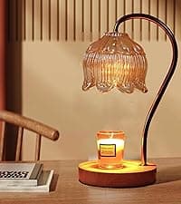 GEEZO Fragrance Candle Warmer Lamp,Electric Candle Warmer with Timer & Dimmer,Mom Christmas Birthday Gifts for Women, House Warming Gifts New Home Bedroom Decor