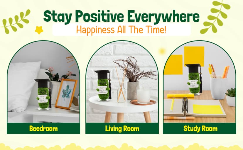 Graduation Gifts Big Dill Pickle with Stand. Supportive Gifts for PHD, College, High School. Dorm Room Desk Decor Keepsake. Funny Gag Gift