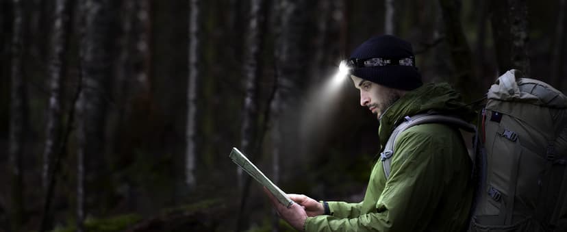 Lepro LED Headlamp Rechargeable - Super Bright Head Lamp with 5 Modes for Camping & Hiking Gear Essentials, IPX4 Waterproof Headlight Flashlight with Red Light, USB Cable Included