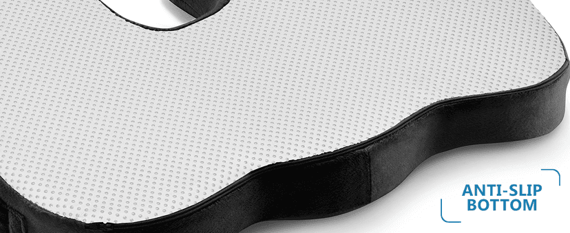 ComfiLife Premium Gel & Memory Foam Seat Cushion – Doctor Recommended Office Chair Cushion, Car Seat Cushion – Chair Cushions for Back & Sciatica Pain Relief – Seat Cushions for Office & Desk (Black)