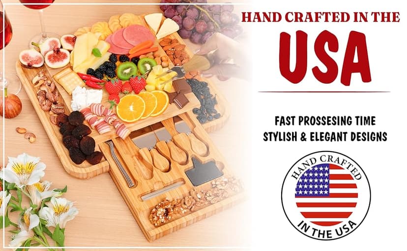 Personalized Charcuterie Board Gift Set, Christmas, Engagement - Wedding Gifts for Couples 2025, Custom Cheese Boards Gifts, Bridal Shower Gifts for Bride, Housewarming Gifts New Home for Women