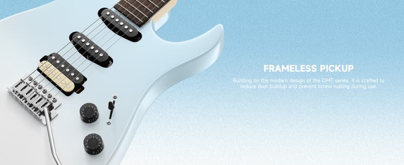 Donner DMT-66 39 Inch Full Size Electric Guitar for Beginner, Starter Electric Guitar Kit with Bag, Gradient Blue