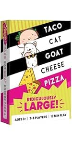 Santa Cookie Elf Candy Snowman Card Game – by Taco Cat Goat Cheese Pizza – Holiday Party Card Game – Great Stocking Stuffer – Fun for Kids, Teens, Adults and Family - 10 Min Ages 7+