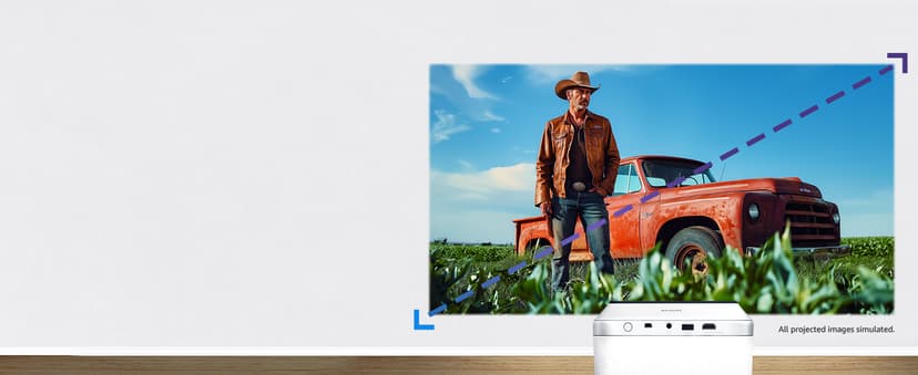 Epson EpiqVision Mini EF21 Portable Smart Laser Projector, Bright 1,000 Lumens, FHD 1080p HDR, 3-Chip 3LCD, Google TV, Netflix, Stereo Speakers, Family Party/Outdoor Backyard/Home Theater - White