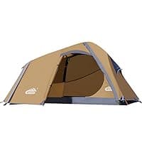 camppal 1 Person Tent for Camping Hiking Mountain Hunting Backpacking Tents 4 Season Resistance to Windproof Rainproof and Waterproof