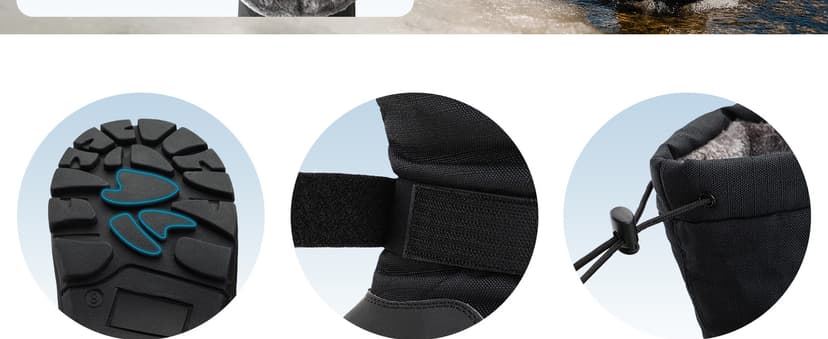 ALEADER Men's Winter Waterproof Insulated Shell Warm Inner Comfortable Outdoor Snow Boots