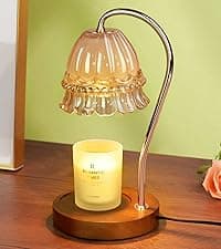 Modern Candle Warmer Lamp with Timer, Dimmable Candle Lamp Warmer, Men Women Christmas Birthday Gifts, Black Candle Warmer, Adjustable Candle Light Warmer, Cozy Living Room Bedroom Home Decor