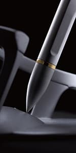 novium Hoverpen Interstellar - Space Black, Ballpoint Pen, Unique Conversational Starter, Premium Futuristic Design, Precision Flow Ink, Schmidt Ballpoint Cartridges