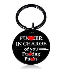 STUNFASSOO Boss Day Gifts for Women Men, Funny Boss Gifts Keychain, Office Gag Gifts for Bosses