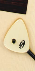 KNA NG-2 Portable Piezo Nylon String Classical Flamenco Guitar Pickup – Natural Acoustic Tone, Lightweight, Detachable, Onboard Volume Control, Passive No Battery Required, Easy Installation