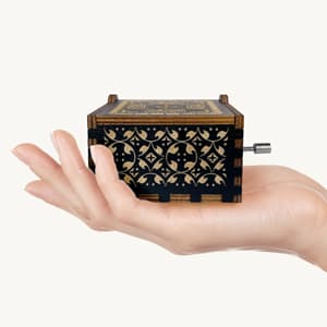 True Friendship Gifts for Women Female You are My Sunshine Wooden Music Box-True Friends are Hard to Find,I am so Grateful in Mine I Have You Keepsake Box for Friends(Black)