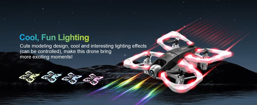 S3 WiFi FPV 6-Axis Gyro & 360° Flip Drone with 480P HD Camera for Beginners (White)