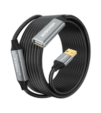 HOSONGIN USB Guitar Cable - USB Interface Male to 6.35mm 1/4" TS Mono Electric Guitar Converter Cable (10 Ft, Black)